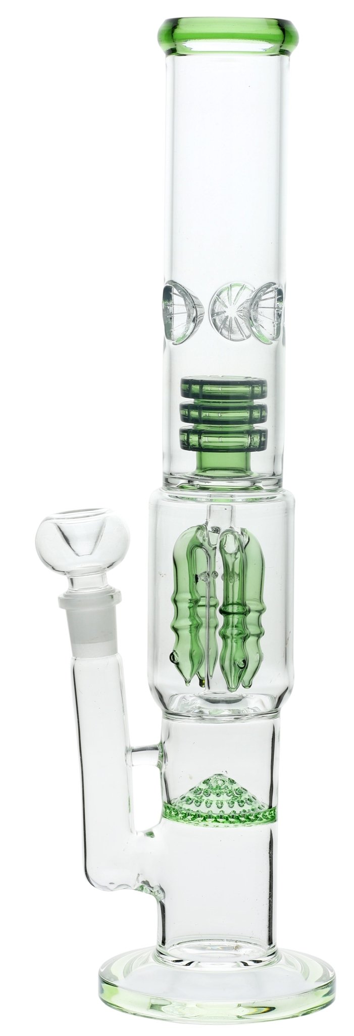 Glassbong – Ice, Honeycomb + Shower + Perculator – 45 cm - Smoke - ShopGlassbong – Ice, Honeycomb + Shower + Perculator – 45 cmPercolatorBam Bam BholeSmoke - ShopGrønnGlassbong – Ice, Honeycomb + Shower + Perculator – 45 cm