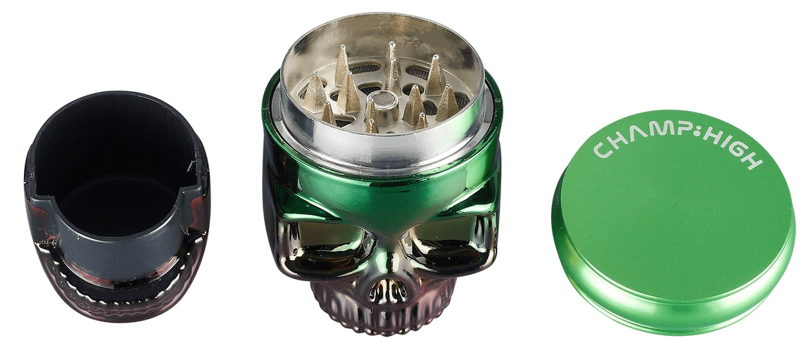 Skull Head Grinder – 3 - delt metallkvern 42mm | Champ High - Smoke - ShopSkull Head Grinder – 3 - delt metallkvern 42mm | Champ HighMetallgrinderChamp HighSmoke - ShopSkull Head Grinder – 3 - delt metallkvern 42mm | Champ High